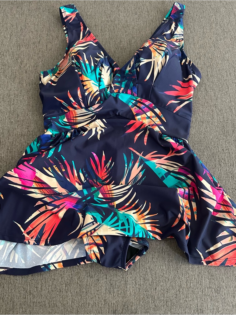 Swimsuits For All Tropical Floral Print Swimwear